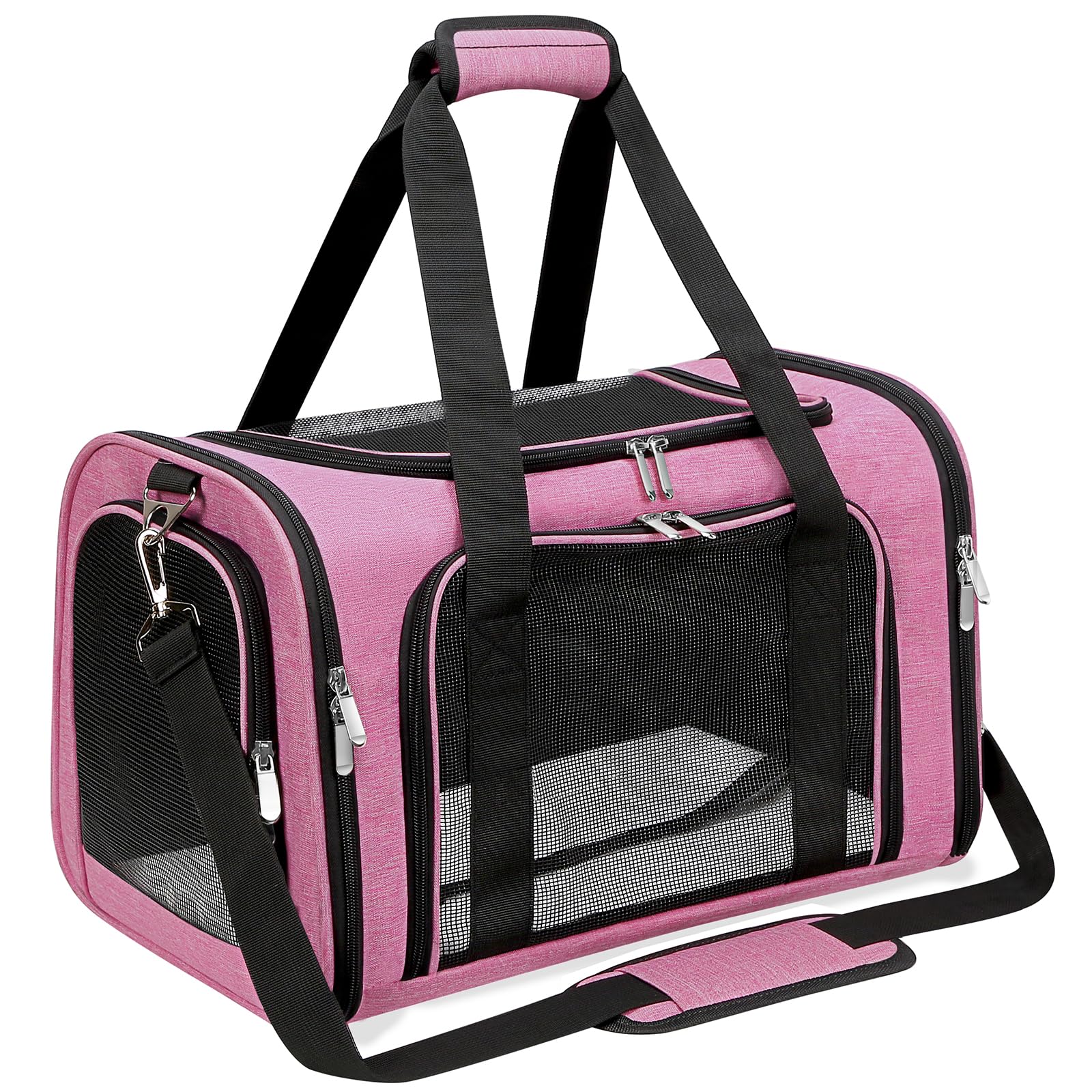 LEHNI soft-sided pet carrier under-seat design for convenient airline travel
