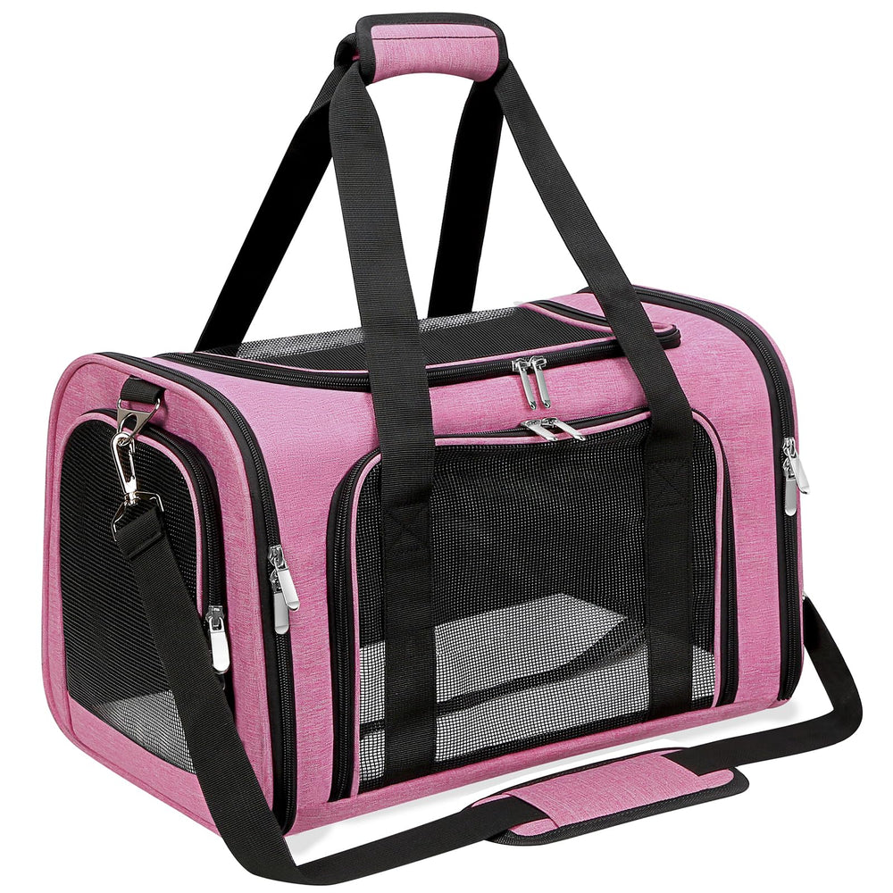 LEHNI soft-sided pet carrier under-seat design for convenient airline travel