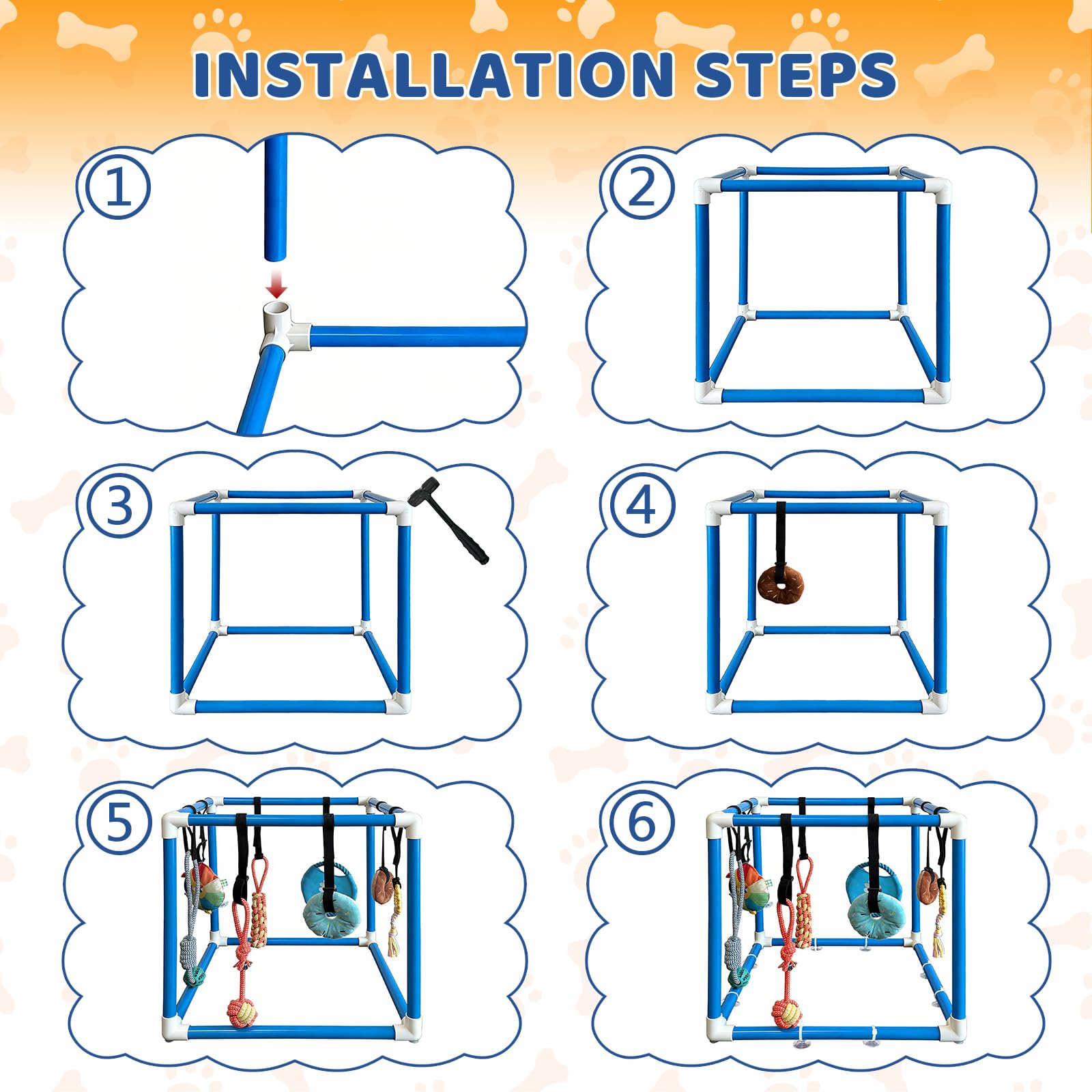 Lehorra Puppy Play Gym ideal for small dogs indoors.