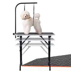LEIBOU 36-inch grooming table with arm and noose for steady sessions