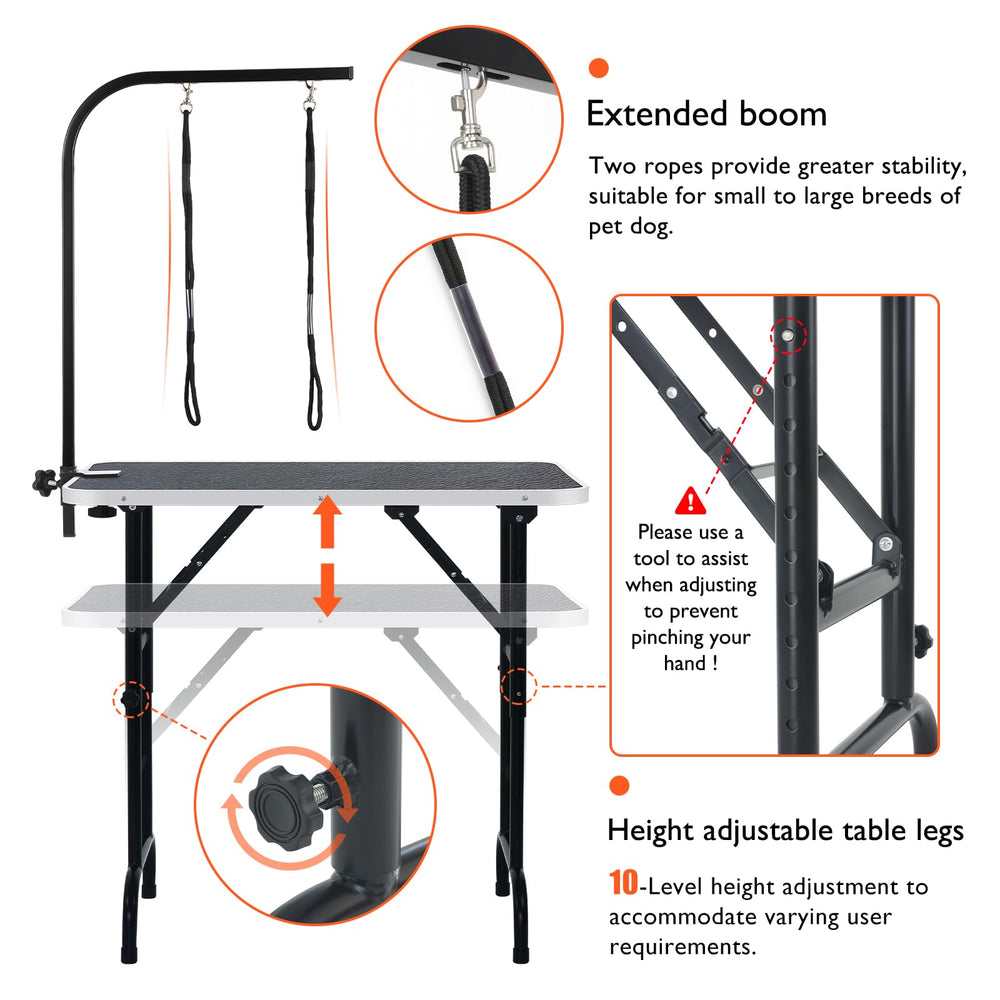 LEIBOU foldable design allows easy storage after grooming