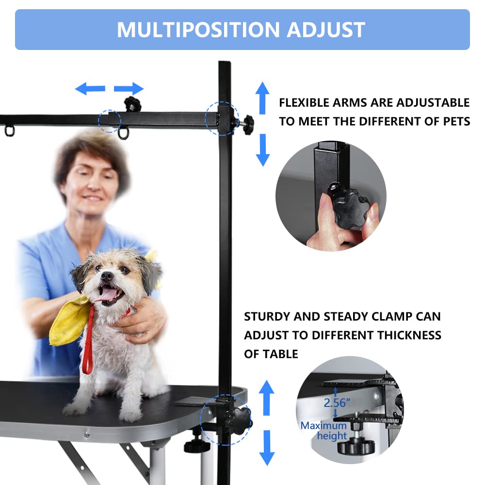 LEIBOU height-adjustable arm demonstrates flexible workflow for different breeds