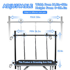 LEIBOU three noose setup provides controlled restraint during grooming sessions