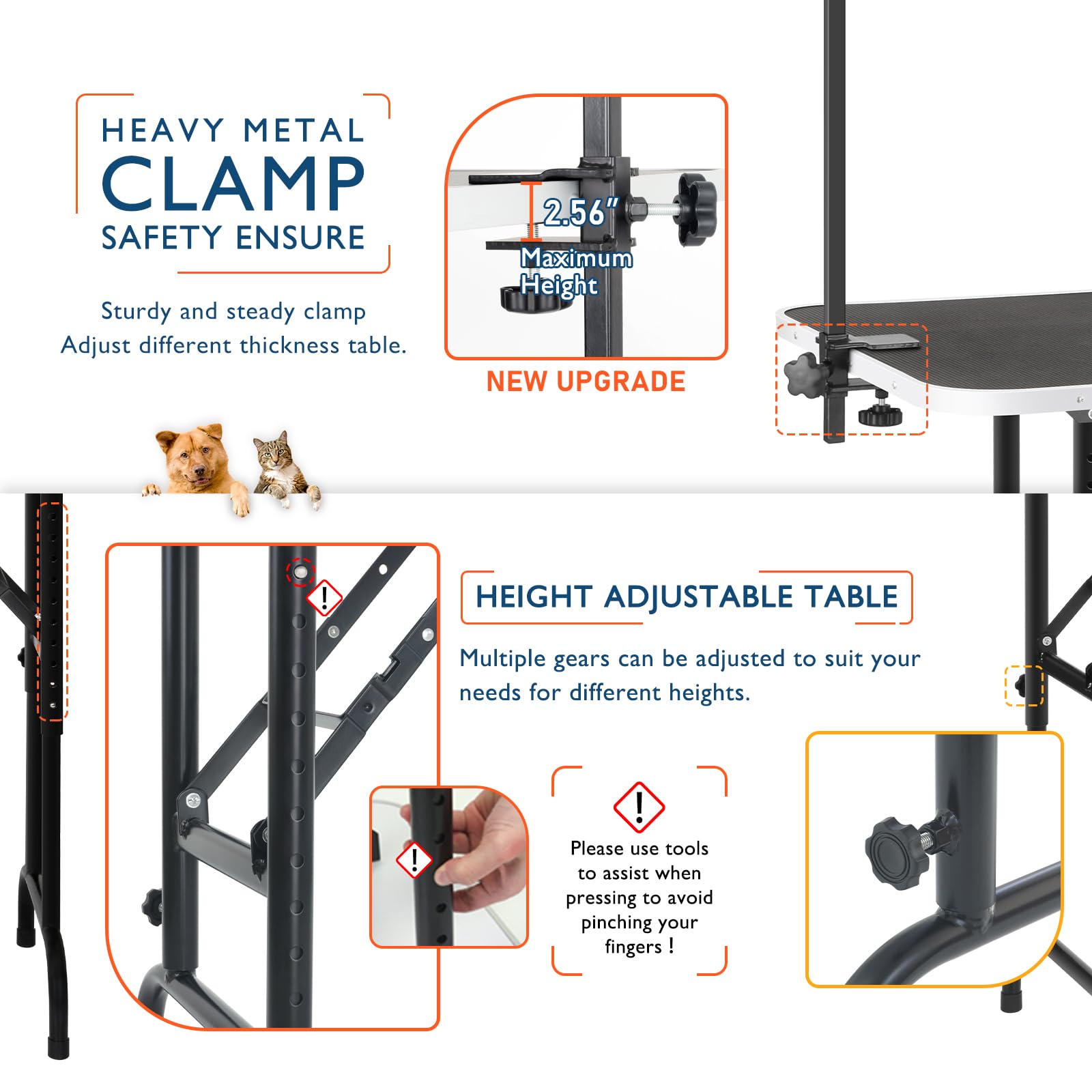 LEIBOU three-noose system with sturdy buckle keeps dogs safely in place.