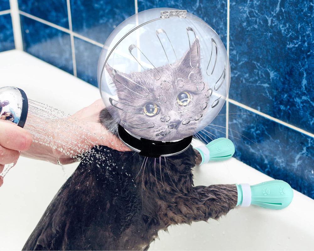 LEIFIDE protective hood during grooming and nail trimming
