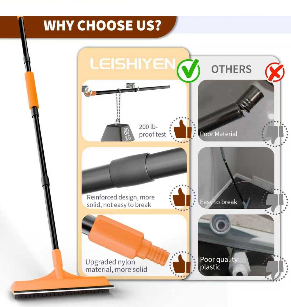 Leishiyen rubber blade cleans delicate surfaces like couches and wood floors