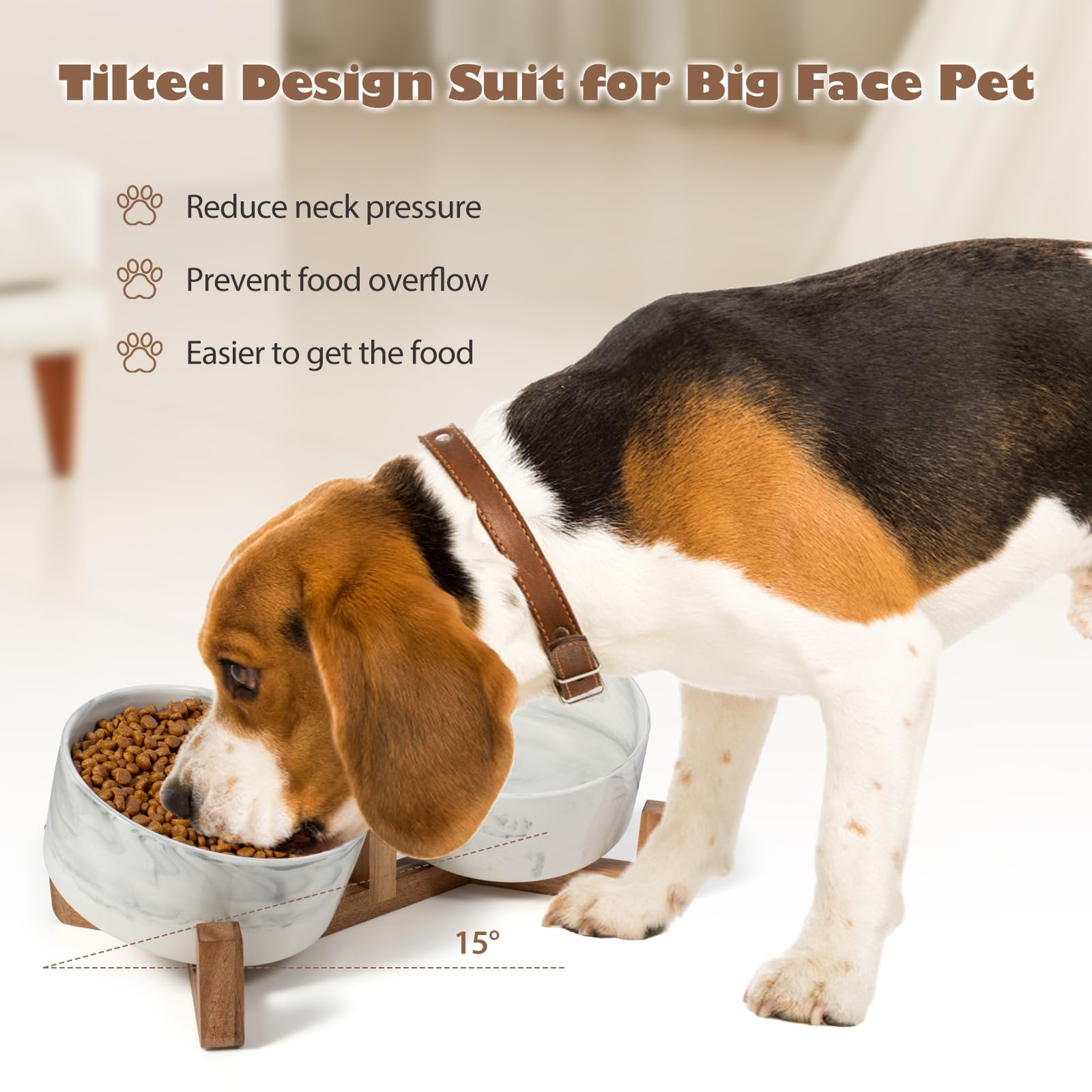 Leiyiida ceramic food bowl 1.7-cup for precise portions.