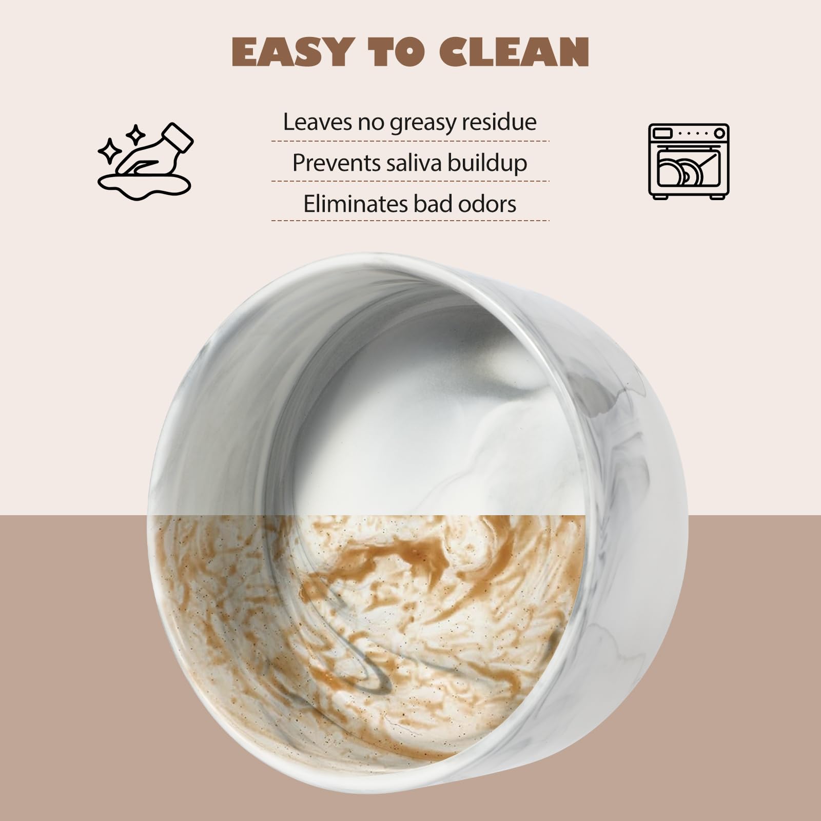 Leiyiida double-bowl design keeps food and water organized.