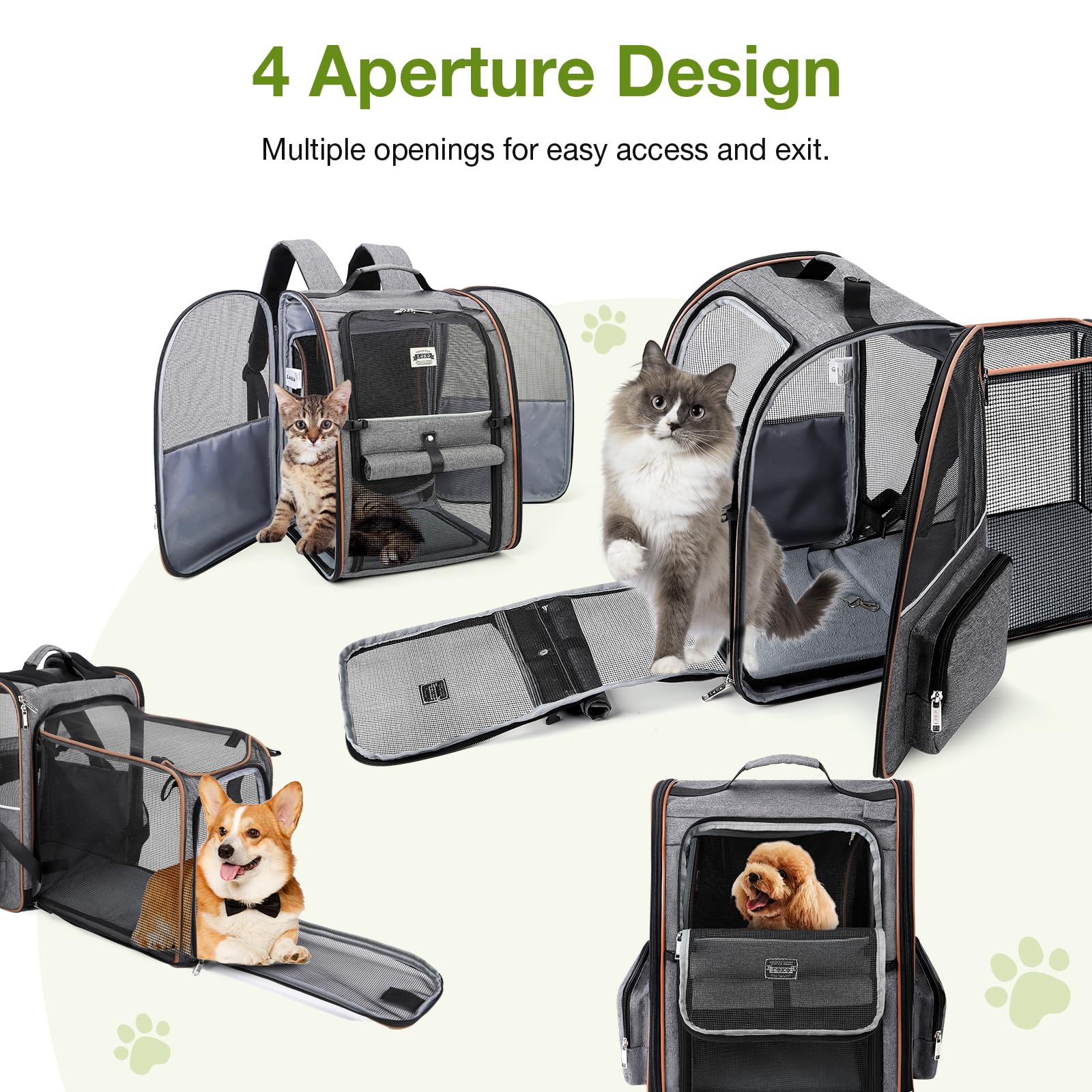 Lekebobor cat carrier backpack uses durable oxford fabric for long-lasting use.