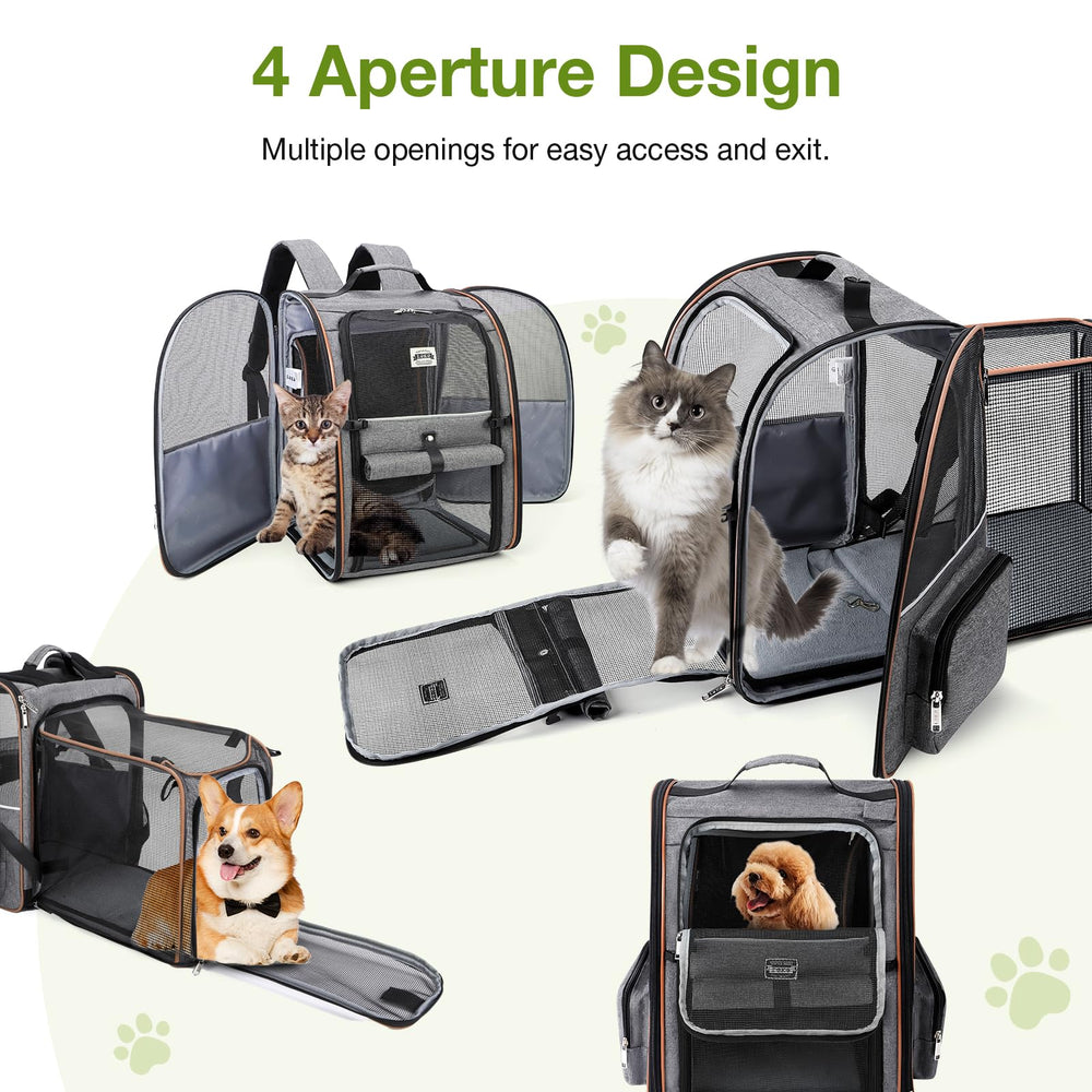 Lekebobor cat carrier backpack uses durable oxford fabric for long-lasting use.