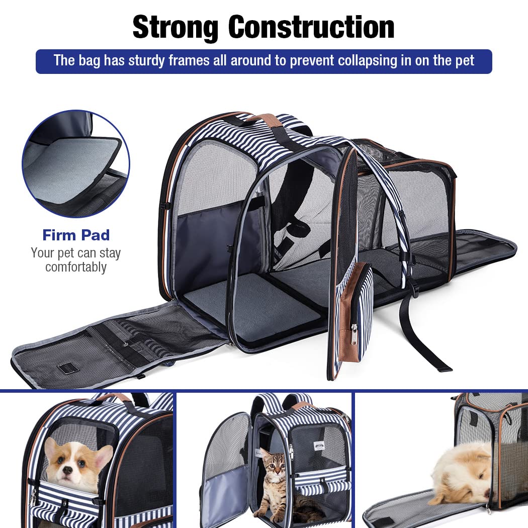 Lekebobor expandable back panel gives pets room to move comfortably