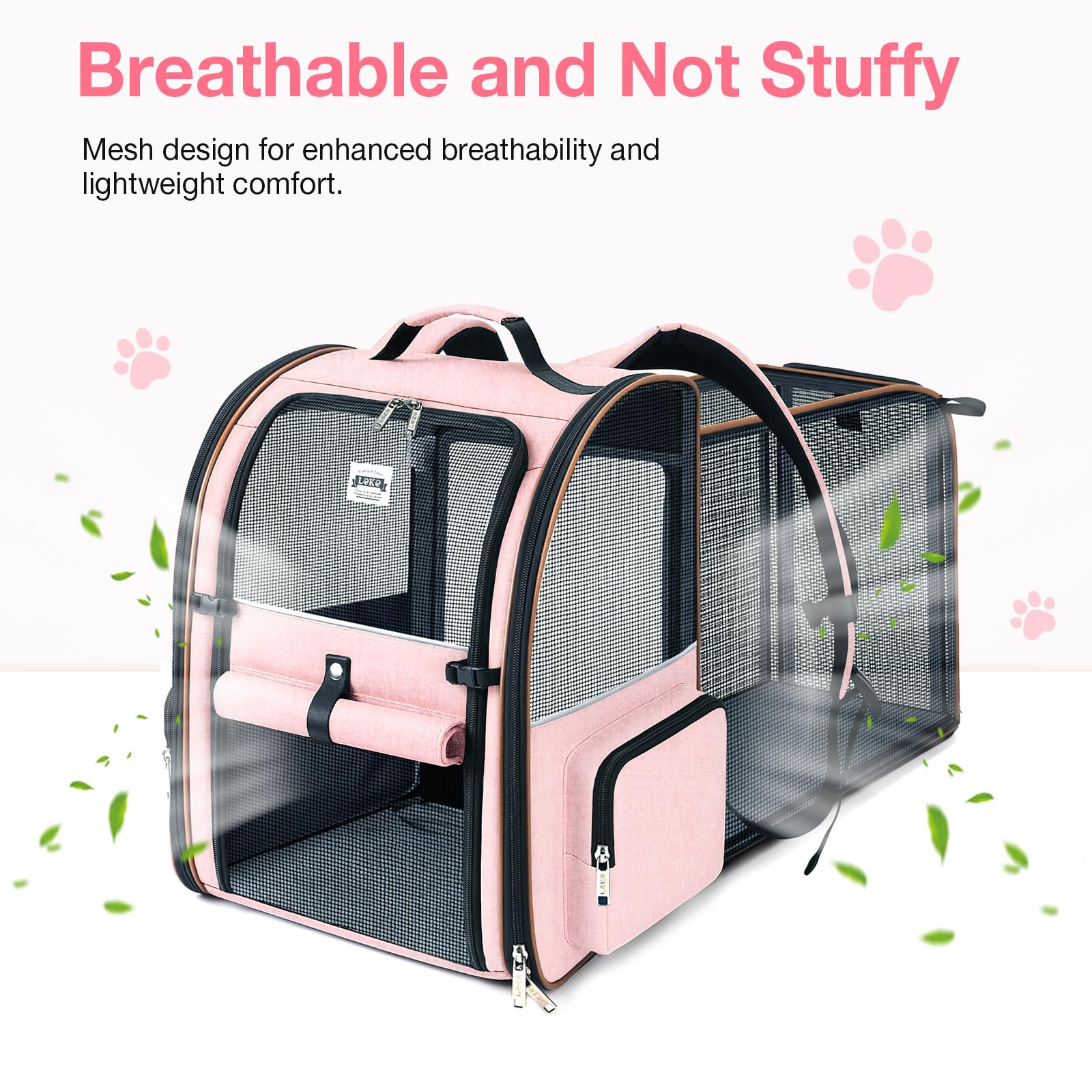 Lekebobor large cat backpack carrier roller blind shade for sun protection