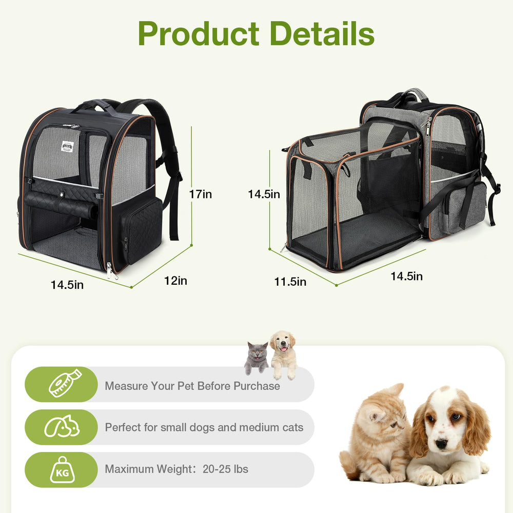Lekebobor large cat backpack side entrance ideal for easy access.