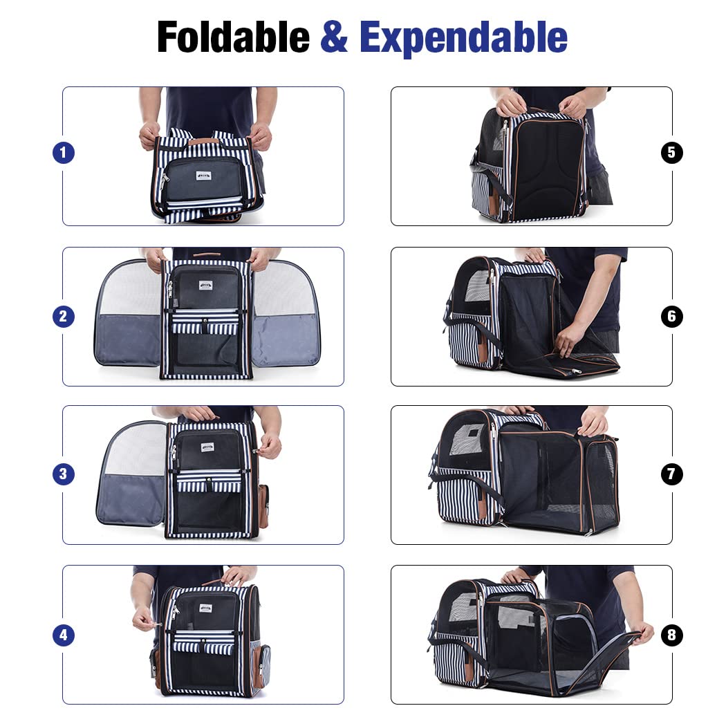 Lekebobor travel-ready carrier suitable for hiking, vet visits, and flights