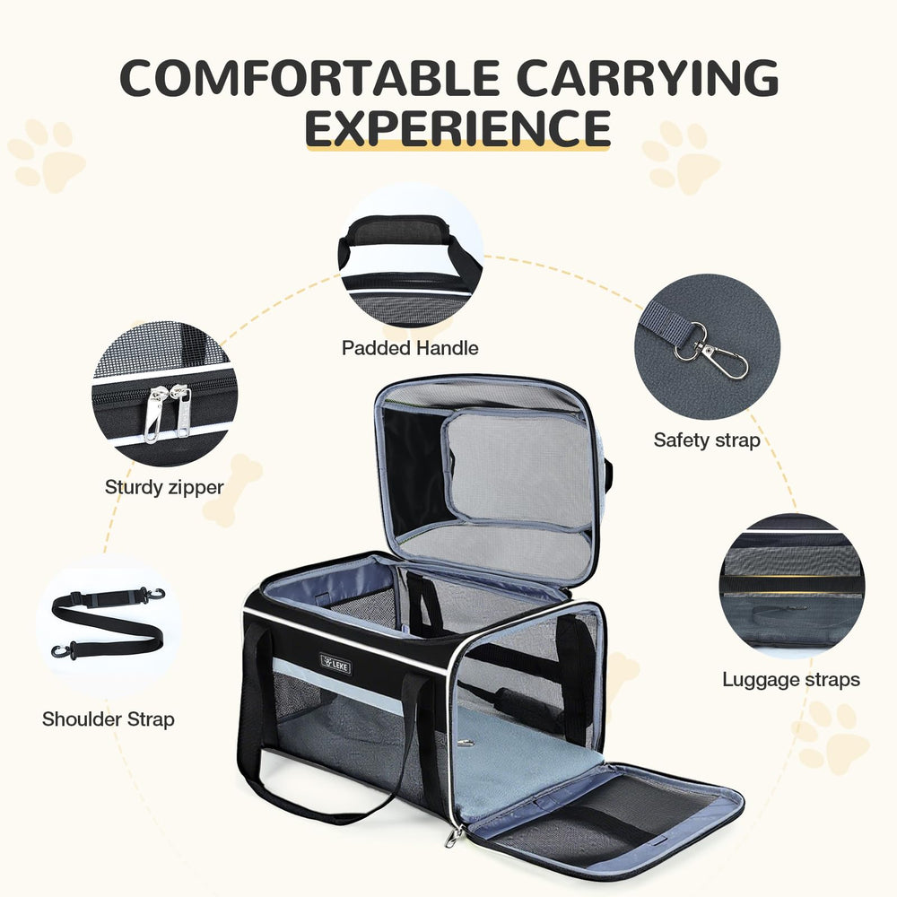 Lekereise anti-scratch mesh keeps interior secure during curious pawing