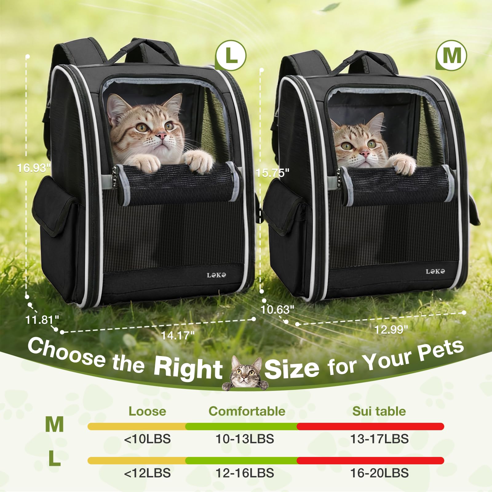 Lekereise carrier mesh window close-up highlighting airflow to keep pets cool