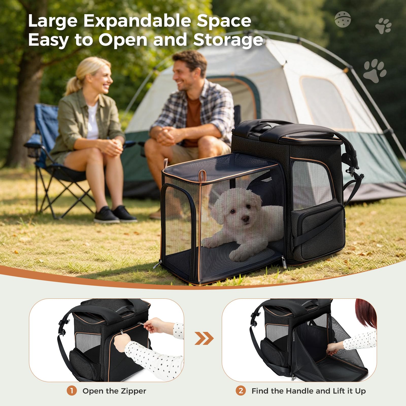 Lekereise cat backpack carrier padded straps ensure comfortable carry during outings.