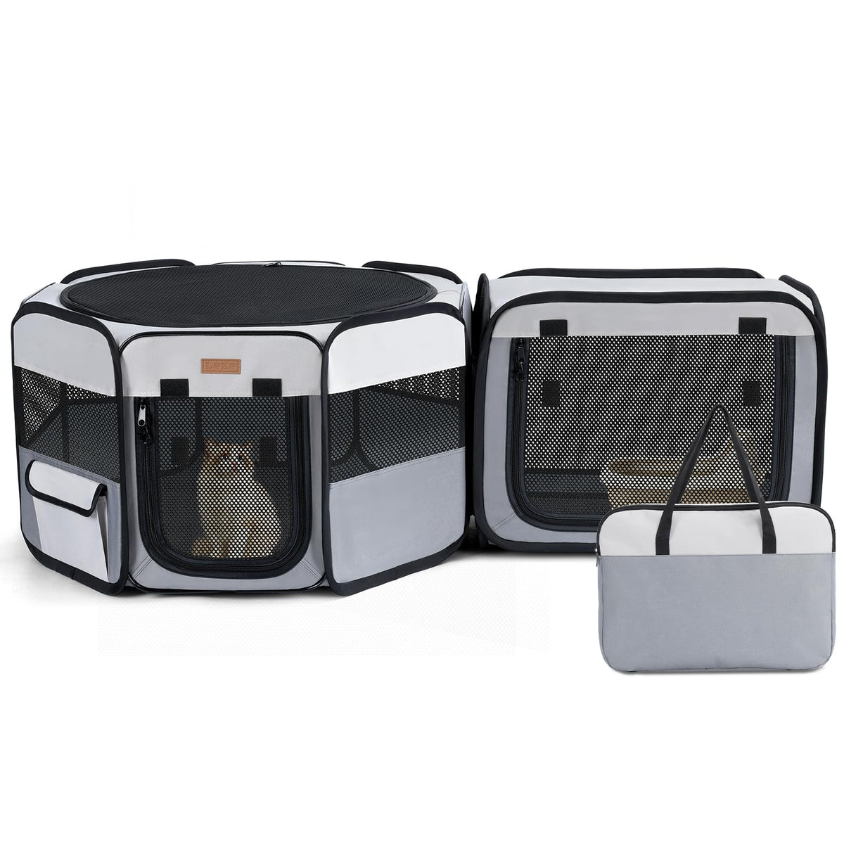 Lekereise cat playpen outer 61-inch design for versatile indoor and outdoor use