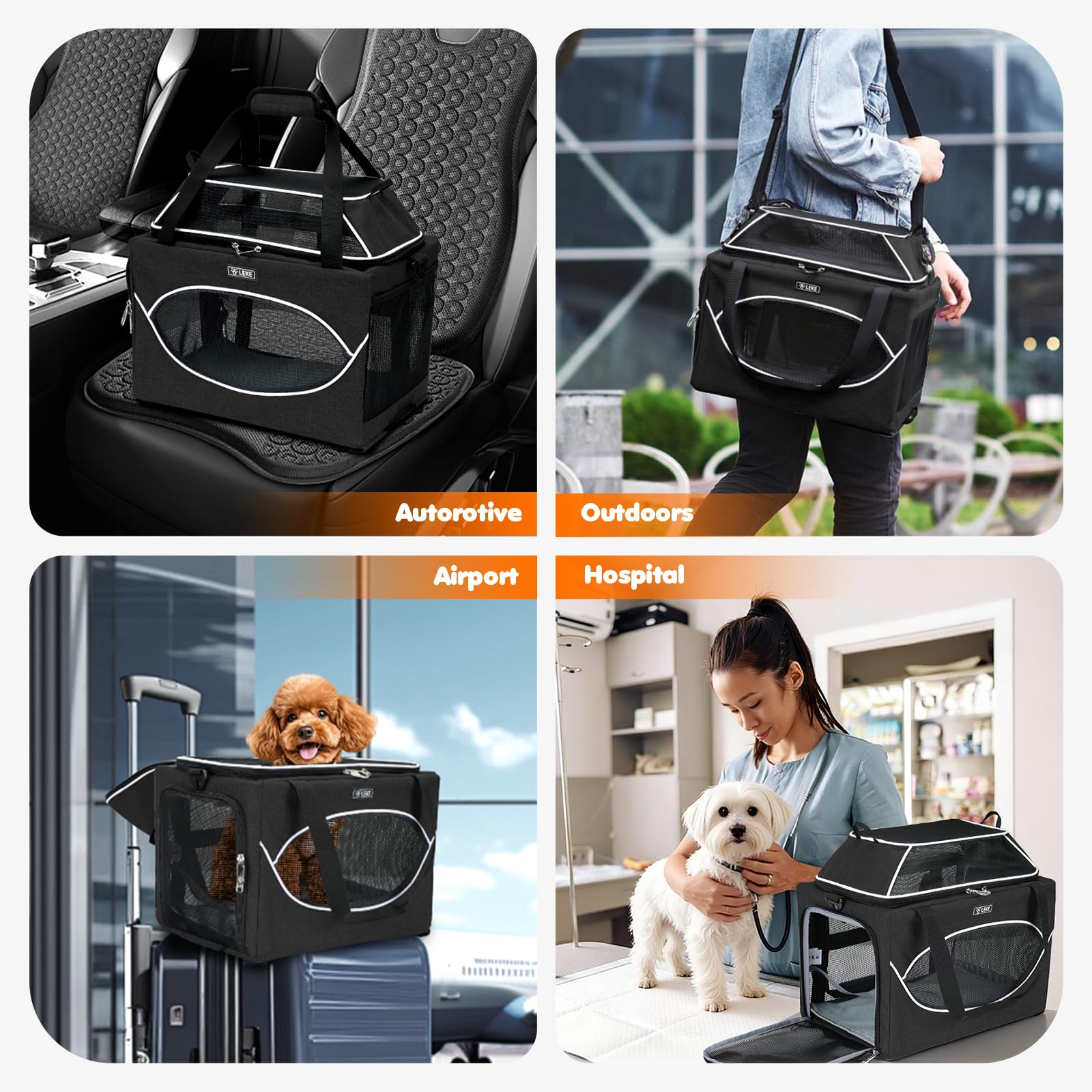 Lekereise secure, compact carrier supports stress-free trips