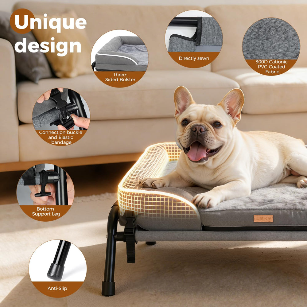 Lekereise outdoor bed portable for indoor or outdoor use