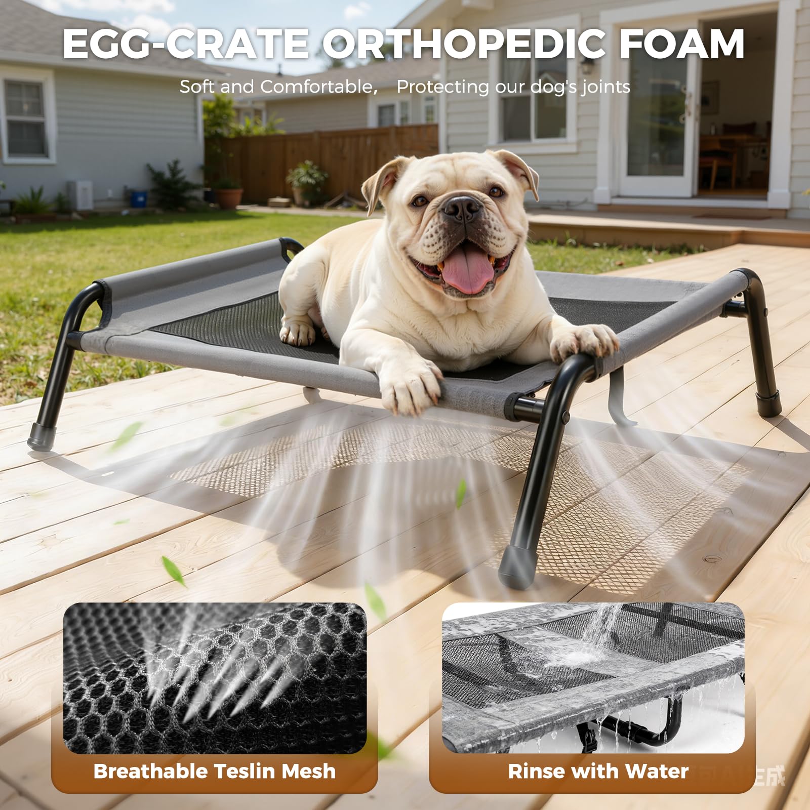 Lekereise tool-free assembly and washable cover for convenience
