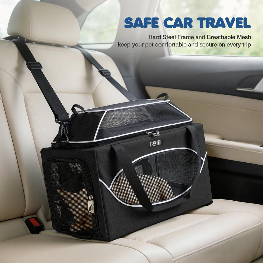 Lekereise zipper locks prevent opening or escape during travel
