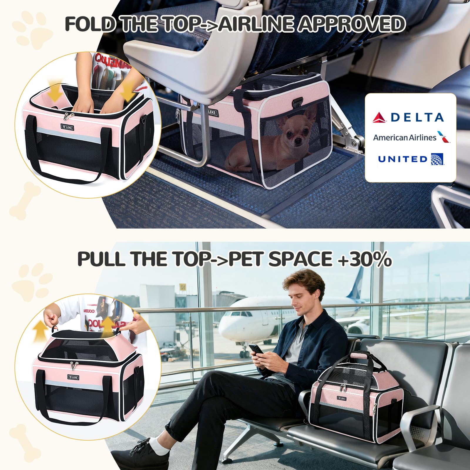 Lekereise sturdy frame supports pets without sagging.