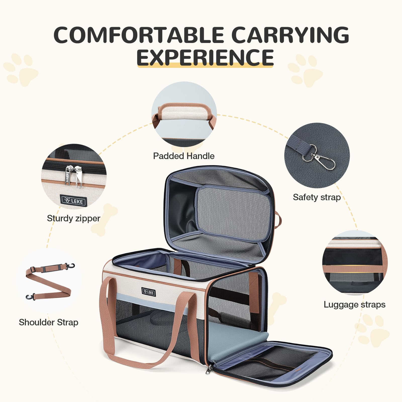 Lekereise sturdy waterproof non-toxic fabric resists wear and claws.