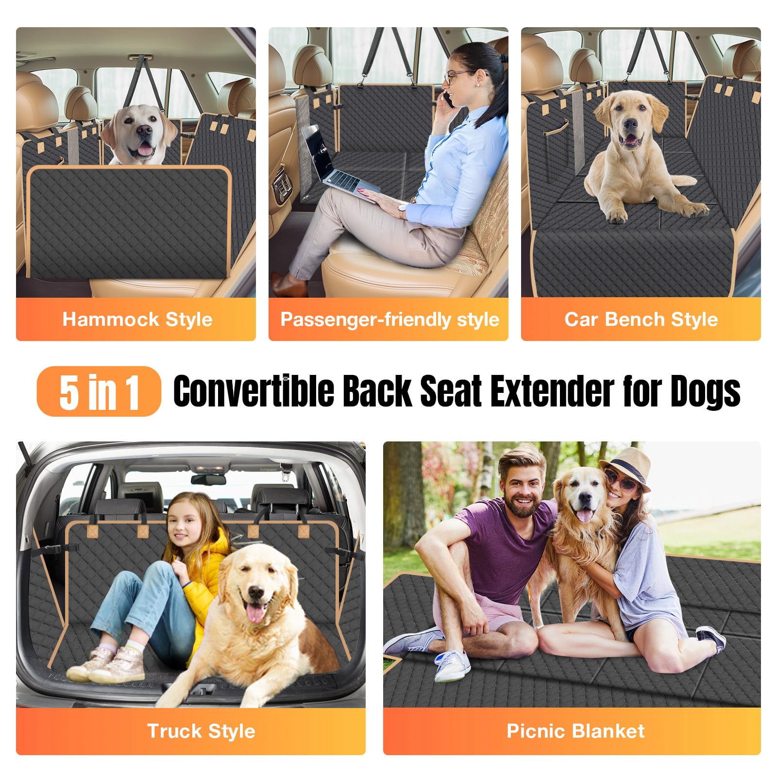Lekespring included dog seat belt adds pet safety during travel.