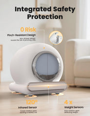 LELOKIDZ self-cleaning litter box remote app control lets you monitor from anywhere.