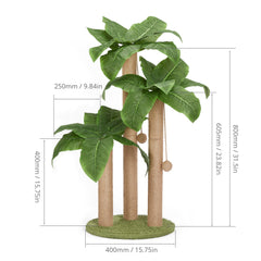 LEMONDA natural sisal-wrapped posts offer satisfying claw sharpening.
