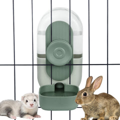 Lemtrflo 28oz hanging water dispenser showing gravity-fed hydration for small pets.