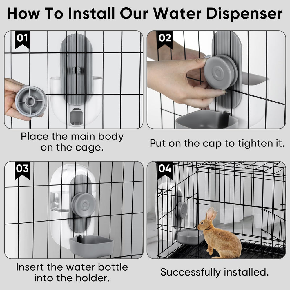 Lemtrflo gravity-fed water system delivers steady flow with automatic refill.