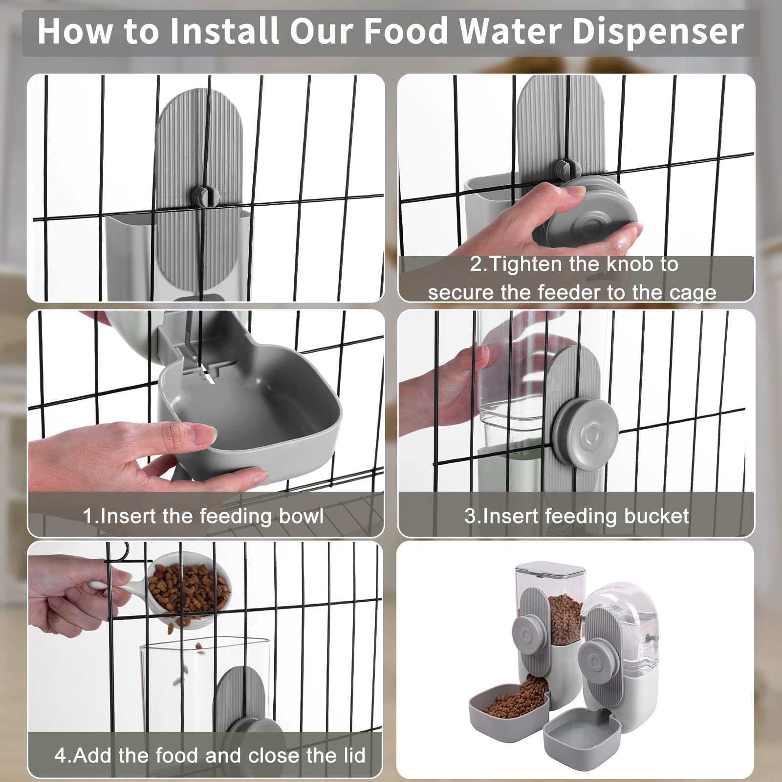 Lemtrflo small pet cage hanger design optimizing cage space.