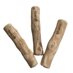 Lemuria large coffee wood stick toy designed for teething puppies and medium-to-large dogs