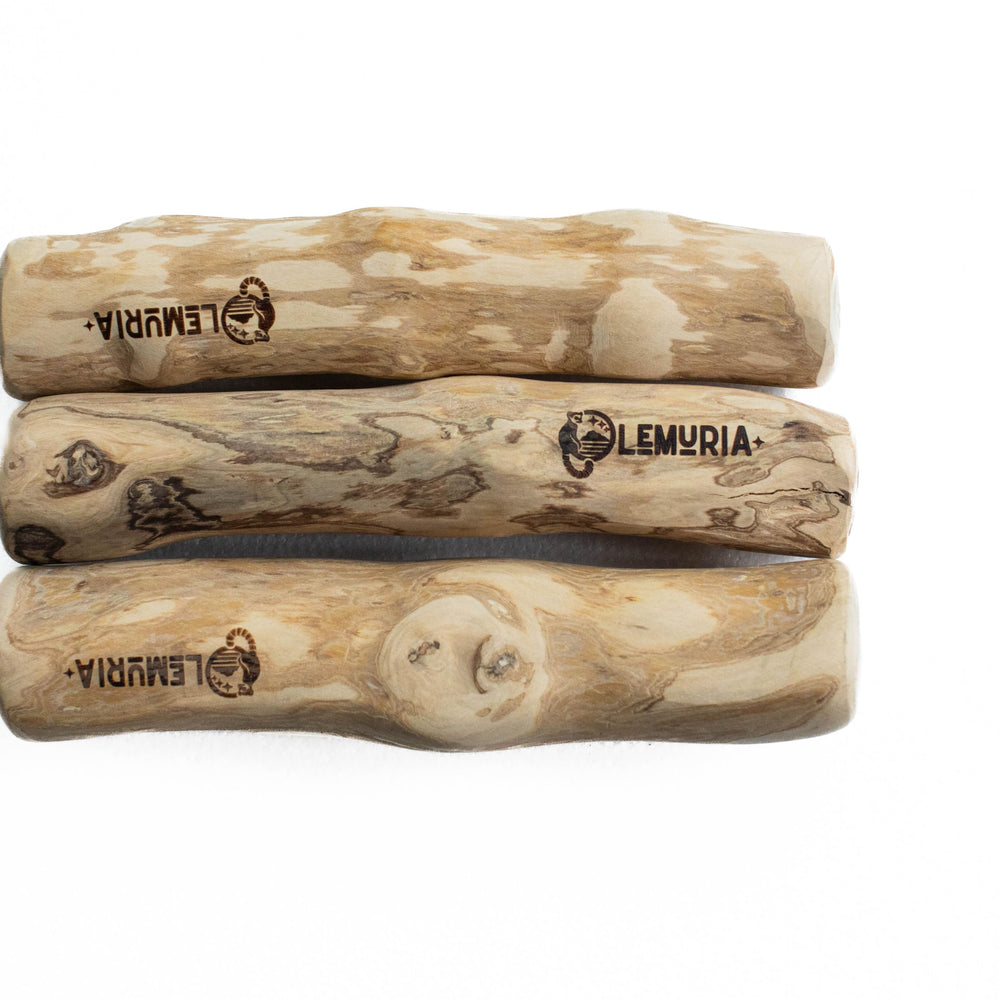 Lemuria handmade natural chew sticks sourced from Vietnamese coffee trees for sustainable play