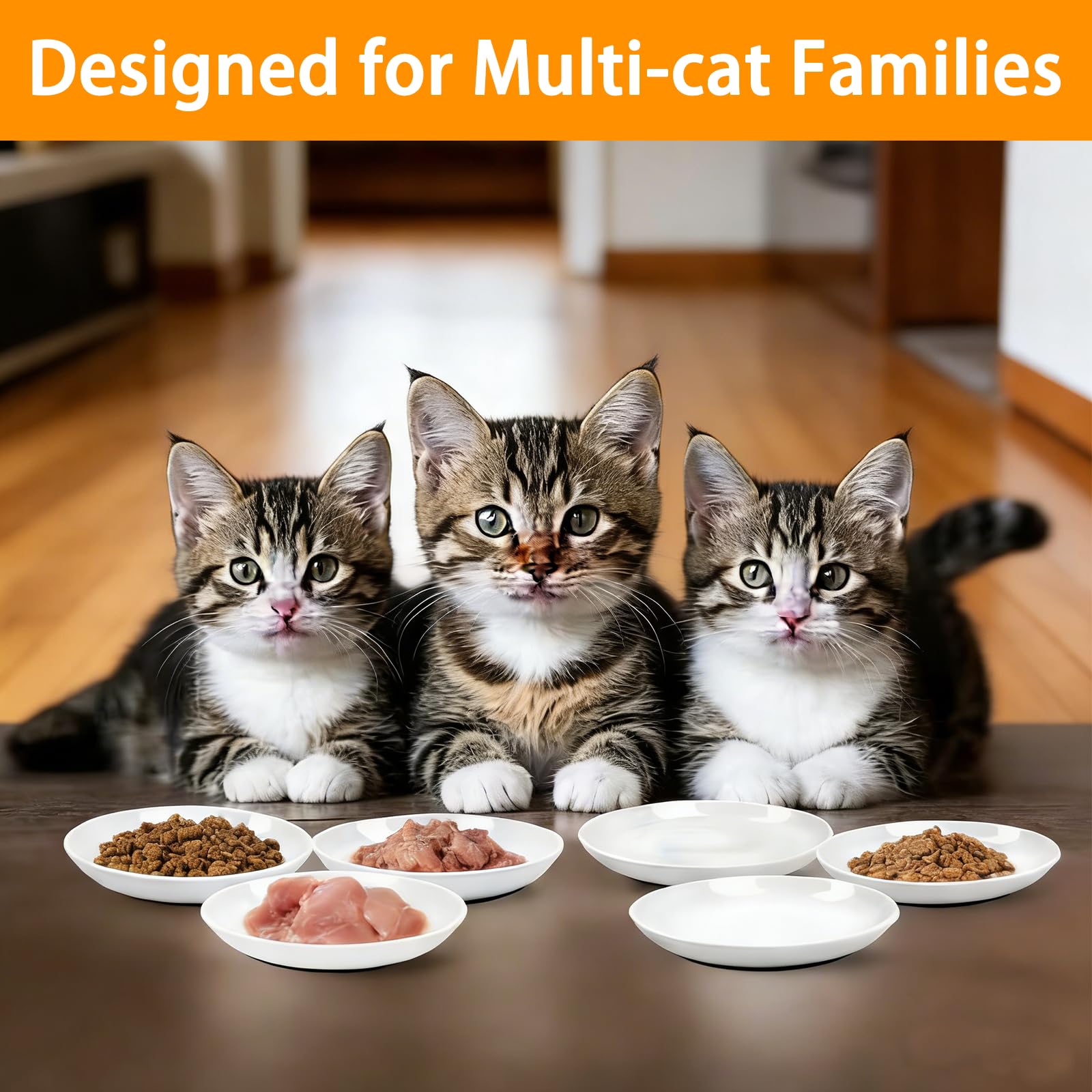 Lendex 6-pack cat bowls suit single or multi-cat homes.