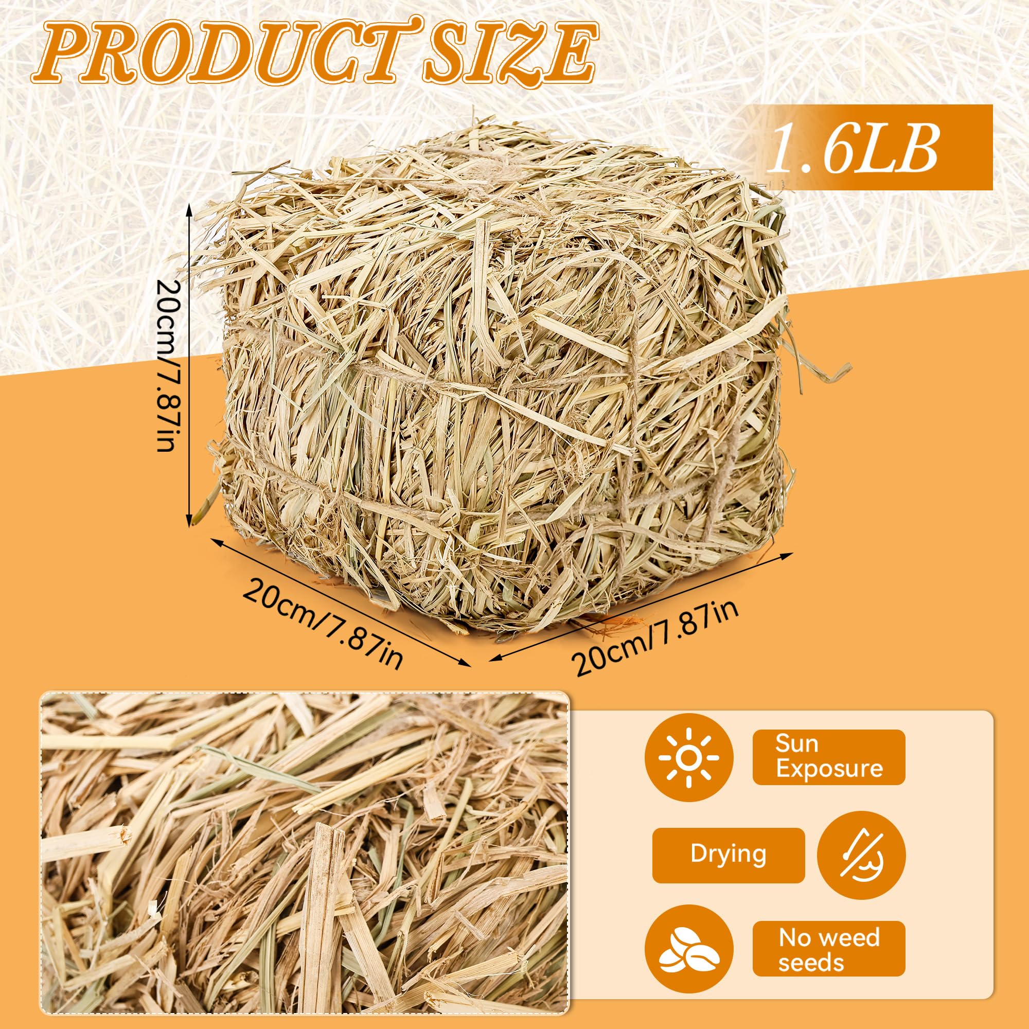 Lengba straw bale ideal for outdoor pet houses and shelters