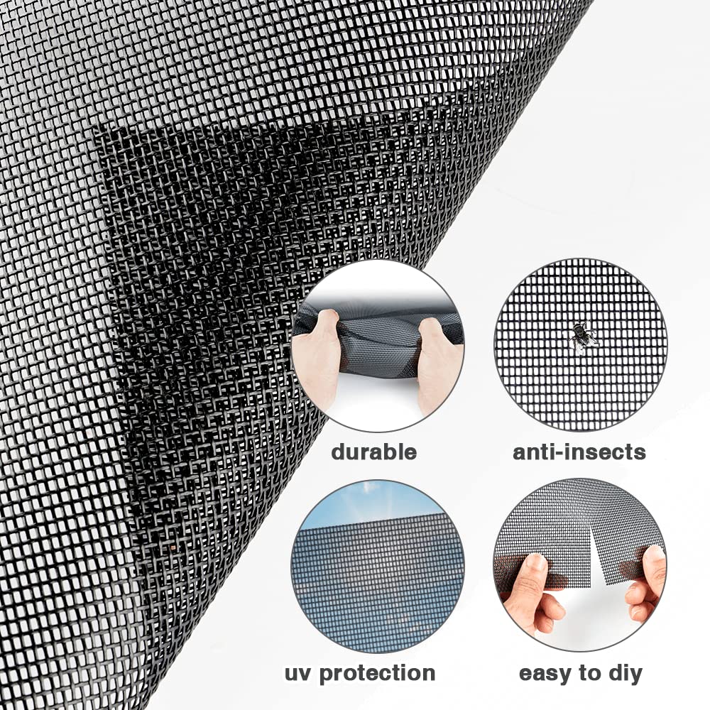 Lengtimo screen roll breathable mesh promotes airflow while keeping pets safe.