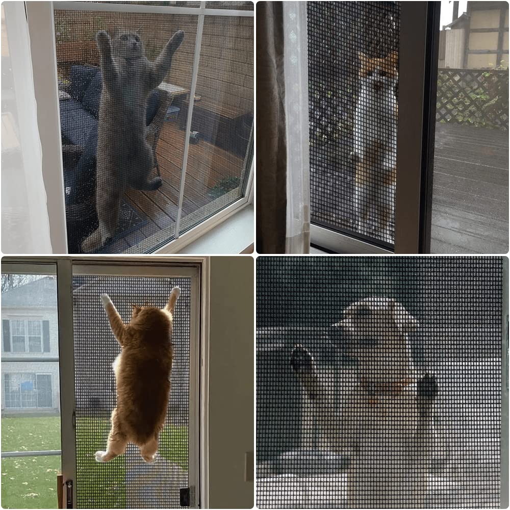 Lengtimo durable screen resists cat and dog paws and tears.