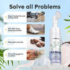 Leopong 2-pack paw cleaner for quick home or travel cleanups