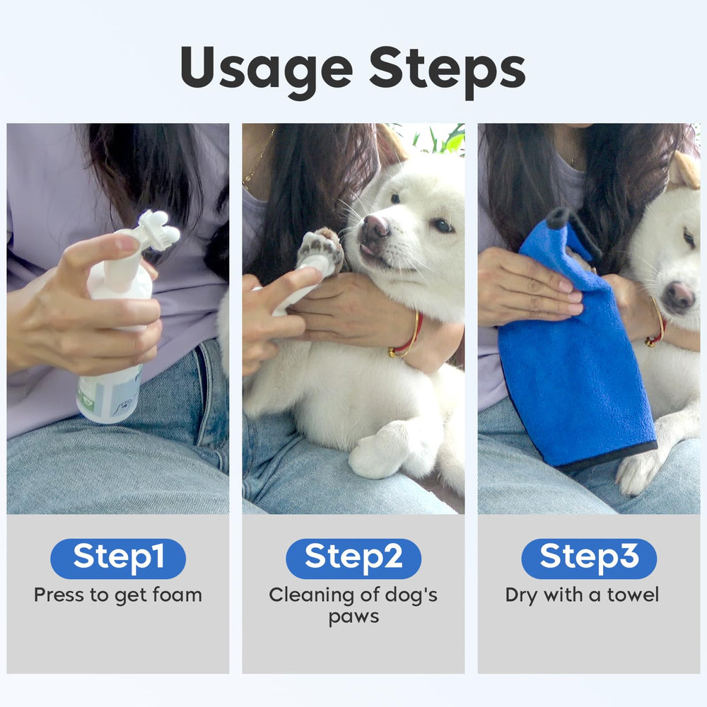Leopong deep-cleaning foam removes dirt from between toes