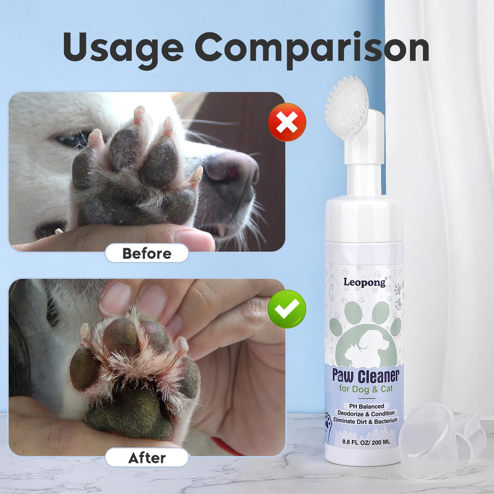 Leopong PH-balanced paw cleaner formula protects skin during cleaning