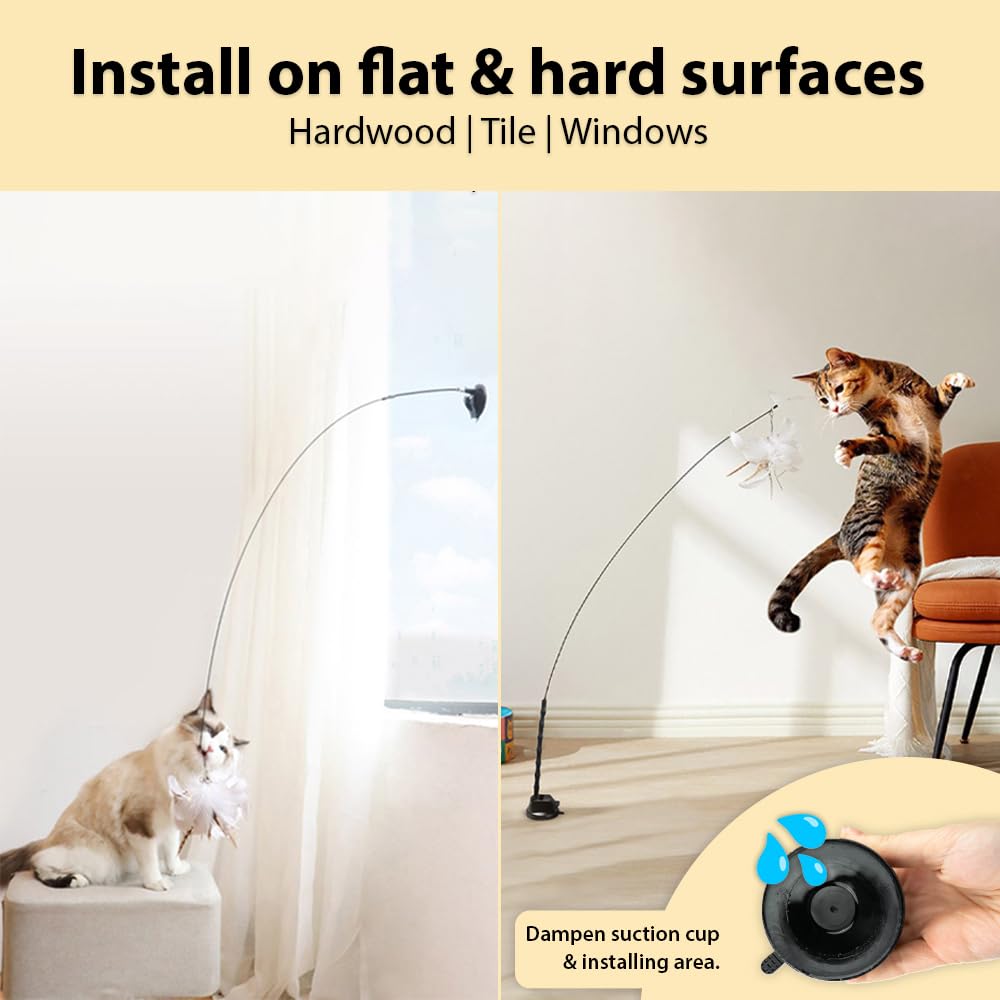 Leo's Paw five-color birds provide varied visuals for hunting-like play.