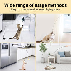 Leo's Paw suction base keeps the toy stable on floors.