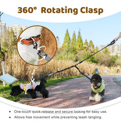 LEOSASA extension rope shows flexible length during walks and hikes