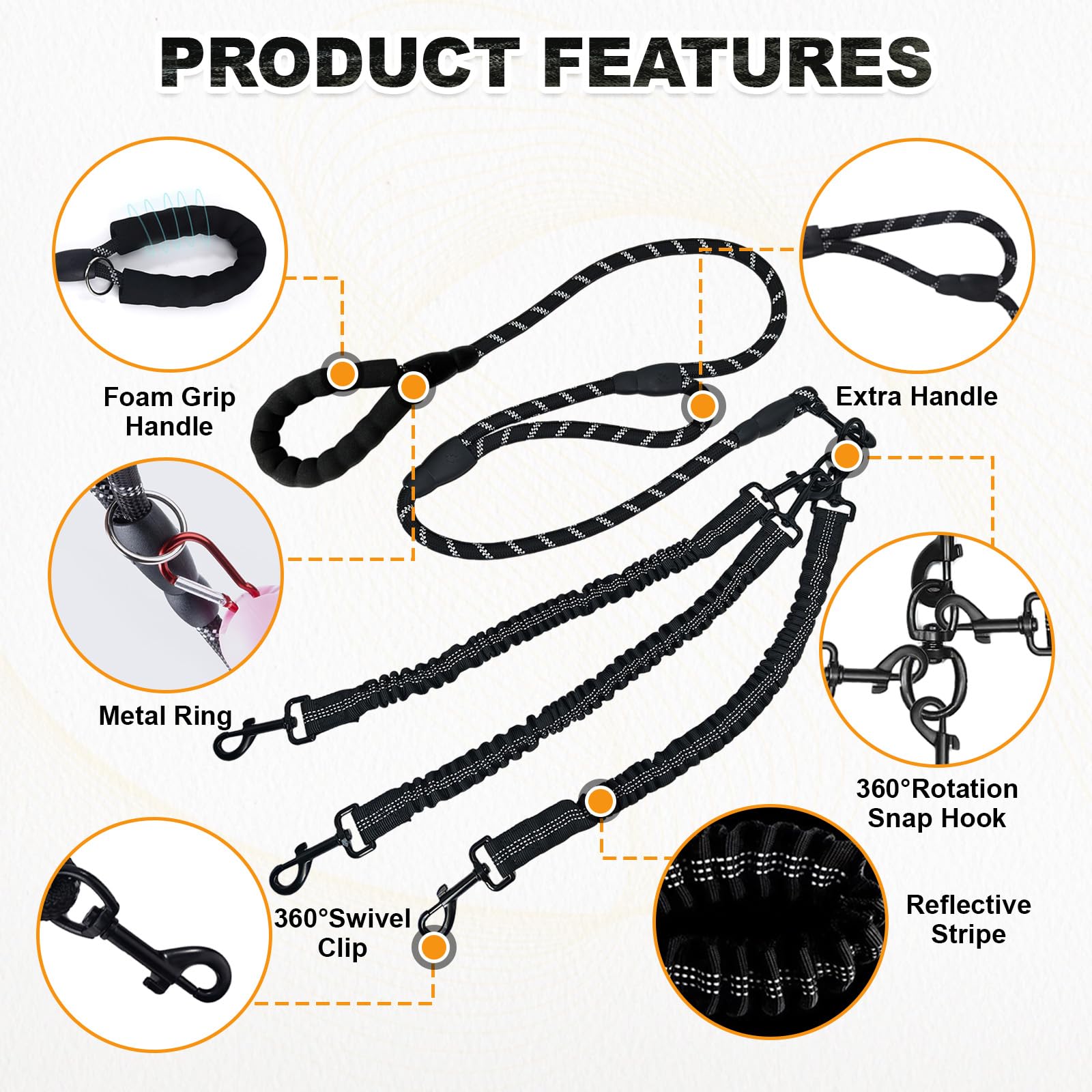 LEOSASA safety handle adds quick control during unexpected situations.