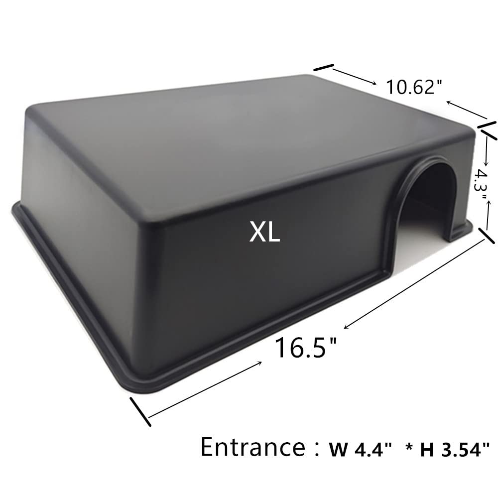 Leoterra XL durable plastic keeps the hide sturdy and easy to clean