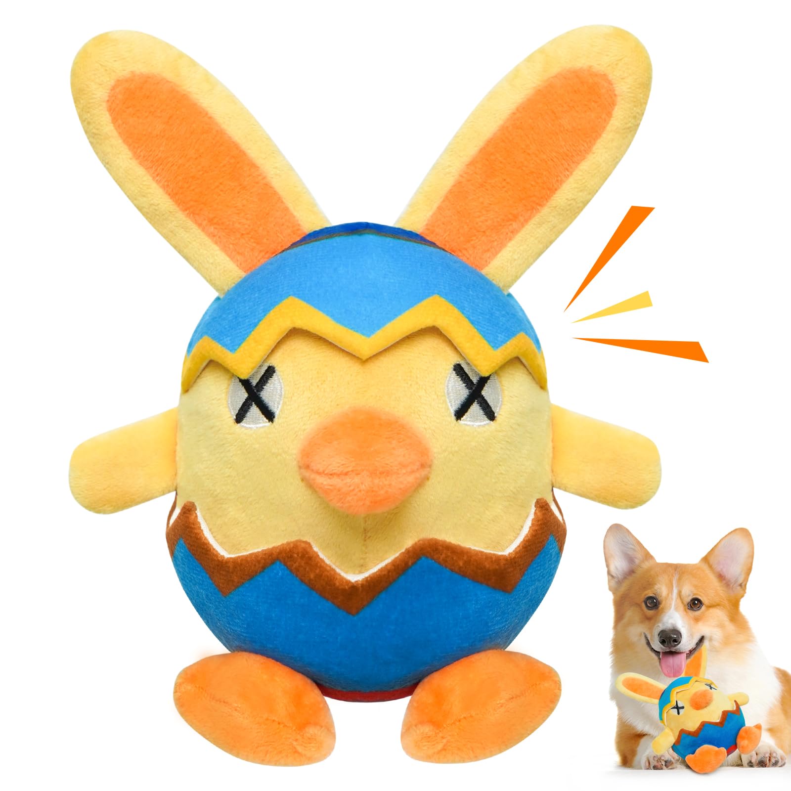 Lepawit Easter bunny plush dog toy—soft cuddles and playful interaction.