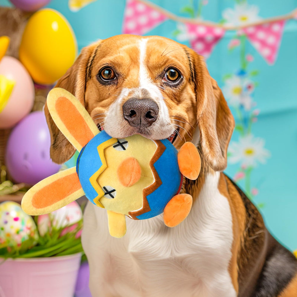 Lepawit toy fits small, medium, and large dogs for Easter.